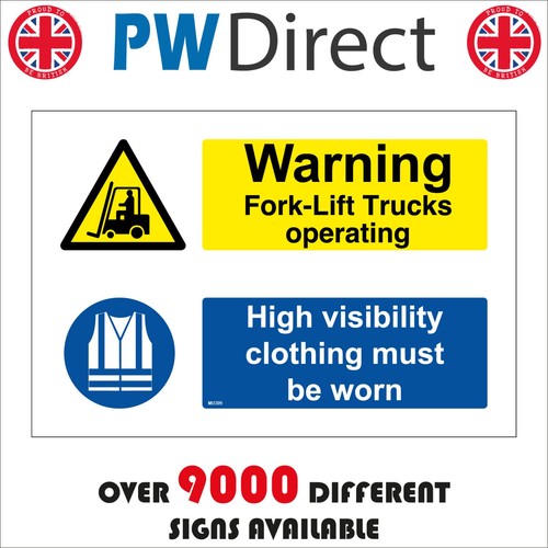 Sign warning fork - sign, trucks