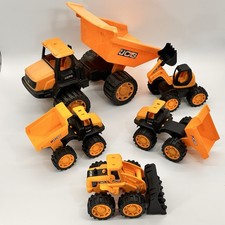 JCB Construction Toy Vehicles Bundle Tractorr Bullldozer Skip Truck Digger
