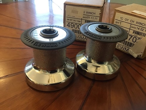 Winches lewmar chrome - winches, (pair)