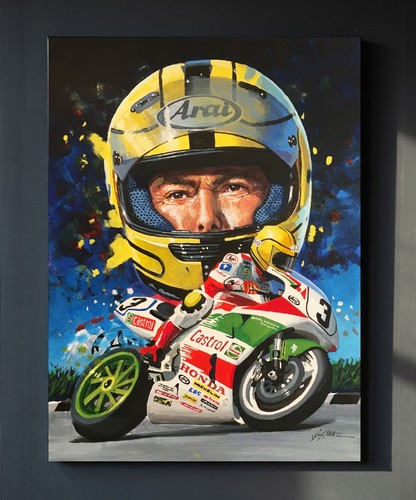 Joey dunlop isle man art - joey,
