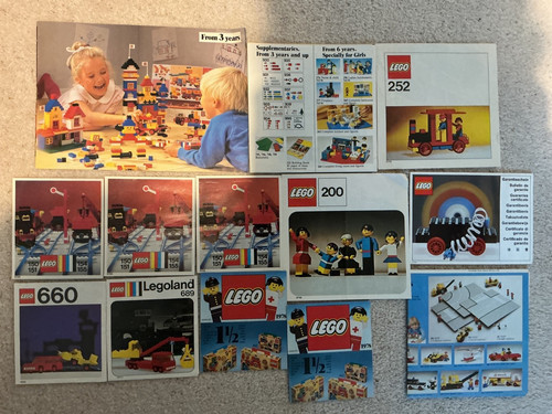 Lego vintage instructions - lego,