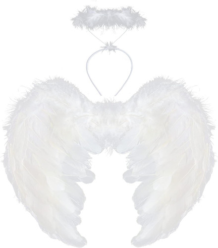 Suloli white angel wings - angel,