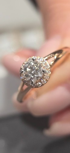 18ct 750 gold diamond snake - 750,