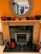 Solid Oak Wood Fire Surround RRP £750  - EX DISPLAY MODEL