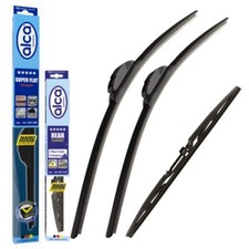 Fits Fiat Qubo 2008-on Alca Super Flat Wiper Blades Full Set ASF26''19"BL14"ARC