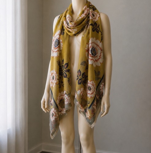 Oversized mustard floral - oversized,