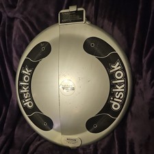 Disklock Medium Silver Steering Wheel Lock with 1 Key Heavy Duty Anti Theft unit