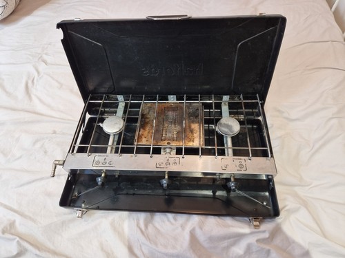 Halfords double stove - double, with