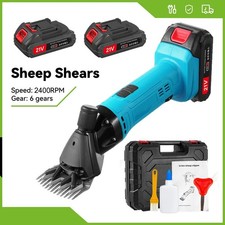 Cordless Sheep Shearing Electric Sheep Shears Clipper 2 Battery For Makita UK