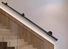 Tanice Stair Handrail, Hand Rails Stairs, 1.5M Handrails for Stairs, Black (172)