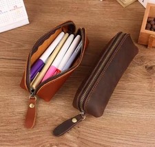Leather pencil case