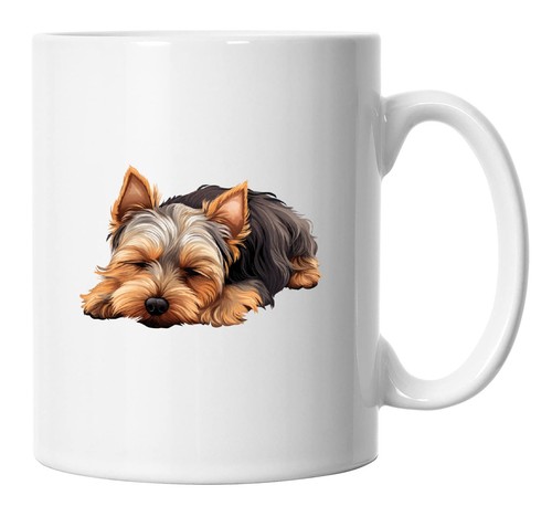 Yorkshire terrier mug sleeping - yorkshire,