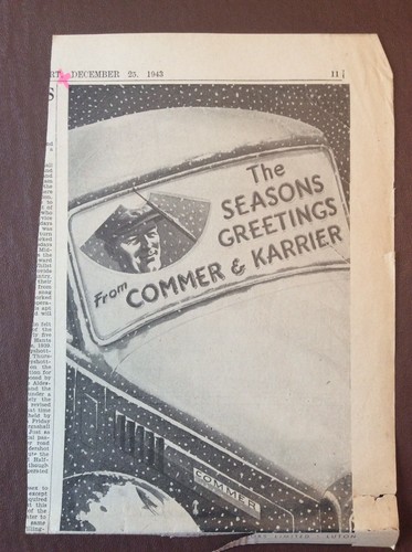 B9g ephemera 1940s advert - 1940s,