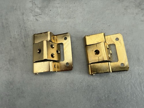 Double cranked hinges brass - double,