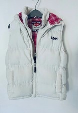 Girls' White Padded Gillet