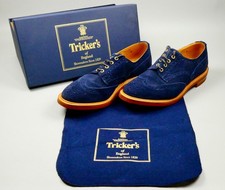 Tricker’s Bourton Navy Suede