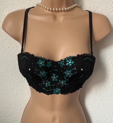 Size 34b black lace bra - h&m,