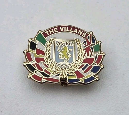 Aston villa vintage pin badge - villa,