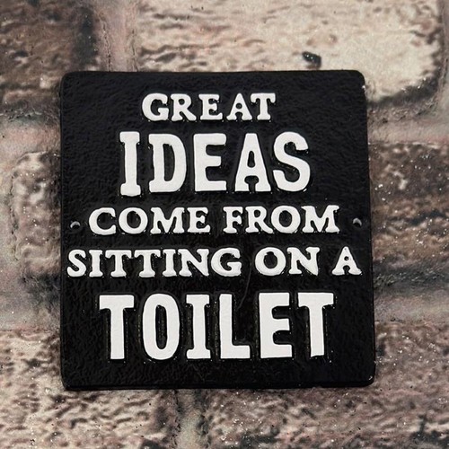 Great ideas cast iron - great, sign