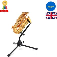 Adjustable Alto/Tenor Saxophone Stand with Folding Legs - Portable Convenience