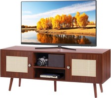 Rattan TV Stand 55” Mid