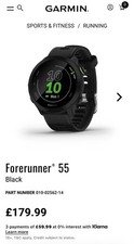 The Garmin 55 Forerunner In