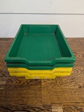 School trays green and - trays,