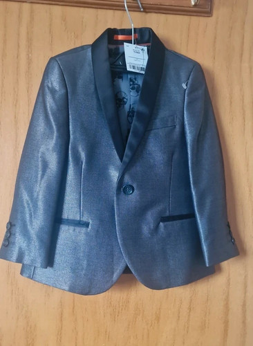 Next boys metallic grey - boys, blazer
