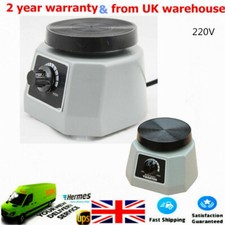 220V Dental Lab Oscillator Shaker Vibrator 4" Round Dentist Equipment Silver UK