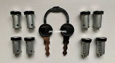 Zadi Vecam Caravan Motorhome Door Lock Short Barrel Set of 8 Matching + 2 Keys