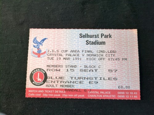 Ticket crystal palace - crystal,