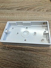 Contactum 1051E 2 Gang 16mm Surface Pattress Box with Earth Terminals – White