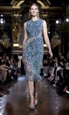 RARE As New Stella McCartney Runway Multicoloured Cocktail Party 100% Silk DRESS