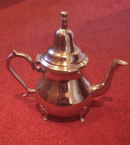 Moroccan silver plated tea - silver,