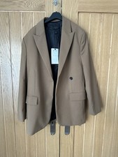 womens zara brown blazer brand