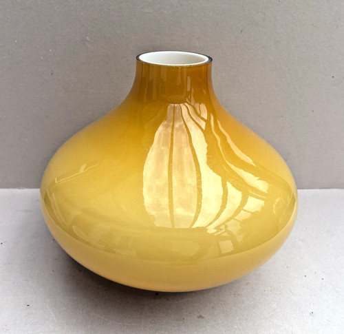 Vintage 1970 yellow glass - vintage,