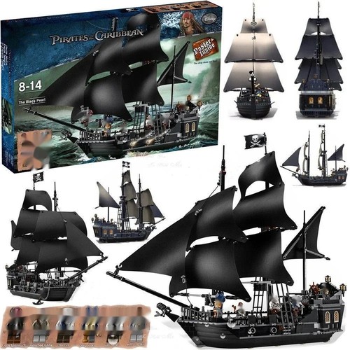 Black pearl pirate ship - black,