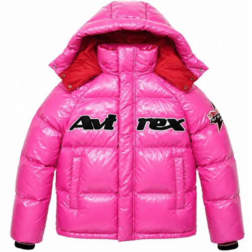 Men pink puffer jacket - pink,