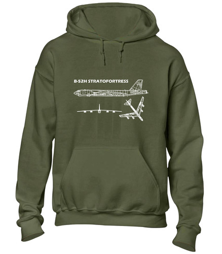 B52 bomber blueprint hoody - b52,