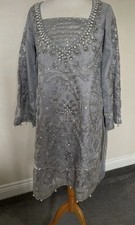 Grey Asian Suit Dress Fancy