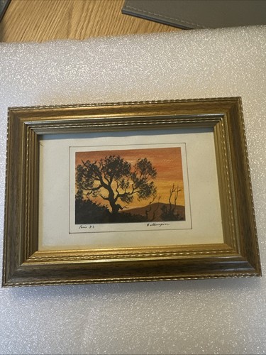 Vintage framed miniature - vintage,