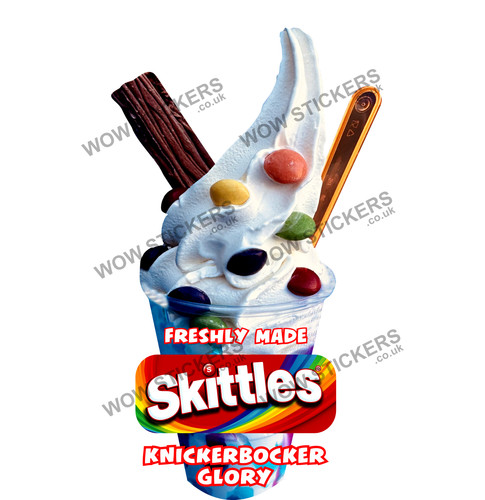 Skittles ice cream - skittles,