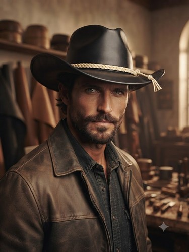 Genuine leather western cowboy - genuine,