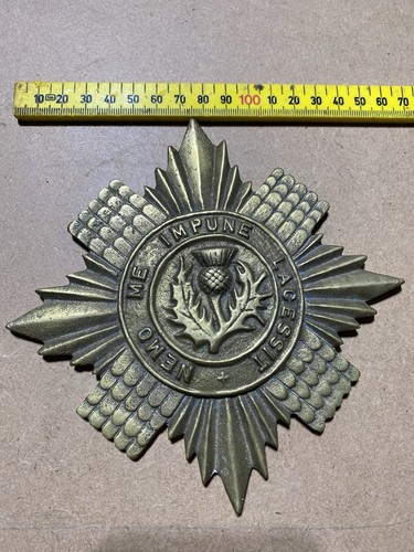 Large heavy brass plaque - heavy, scots