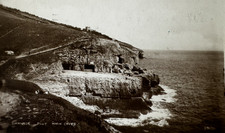 Tilly Whim Caves Swanage, Vintage Image Real Photo Postcard RPPC Dorset