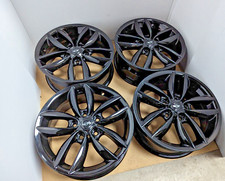 4x GLOSS BLACK GENUINE MINI PACEMAN COUNTRYMAN 17" ALLOY WHEELS R SERIES