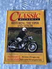 Classic Mechanics No 18 April/May 1987 BSA/Triumph 3, Velocettes, Suzuki T500 