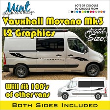 MWB VAUXHALL MOVANO L2 Motorhome Camper Decals Stickers Van Graphics NO P&P 012