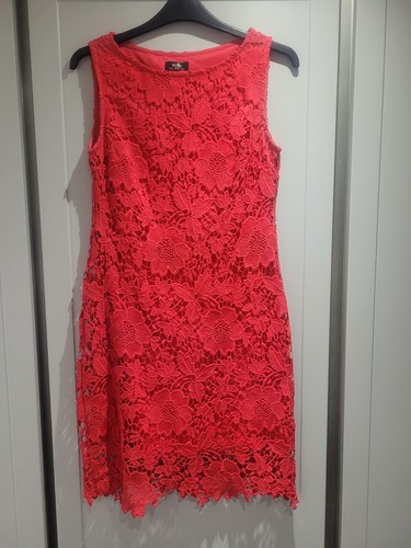 Red lace dress - red, size