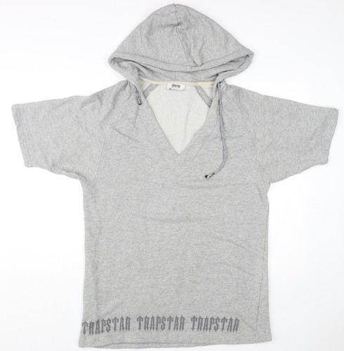 Trapstar grey hooded - grey, pullover